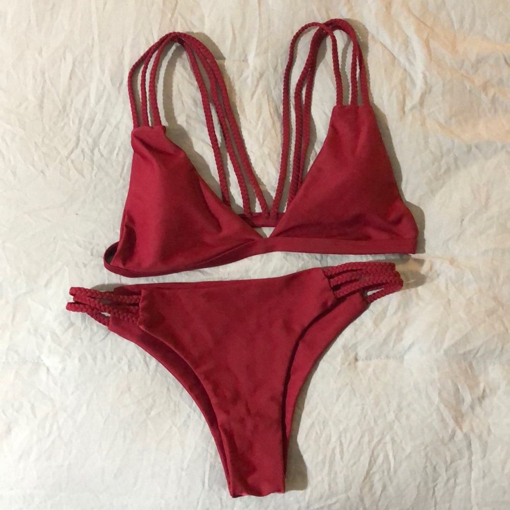 Adorable Red Bikini!! ONLY WORN ONCE!!